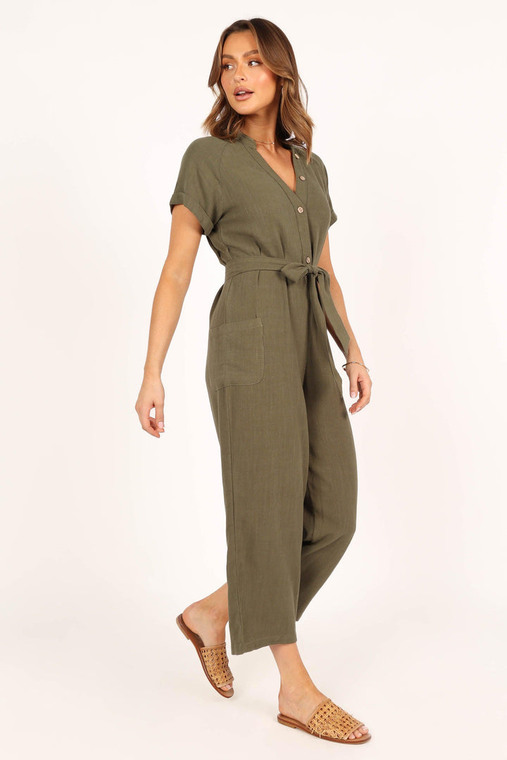 Archie Jumpsuit - Olive - ZYLIRA