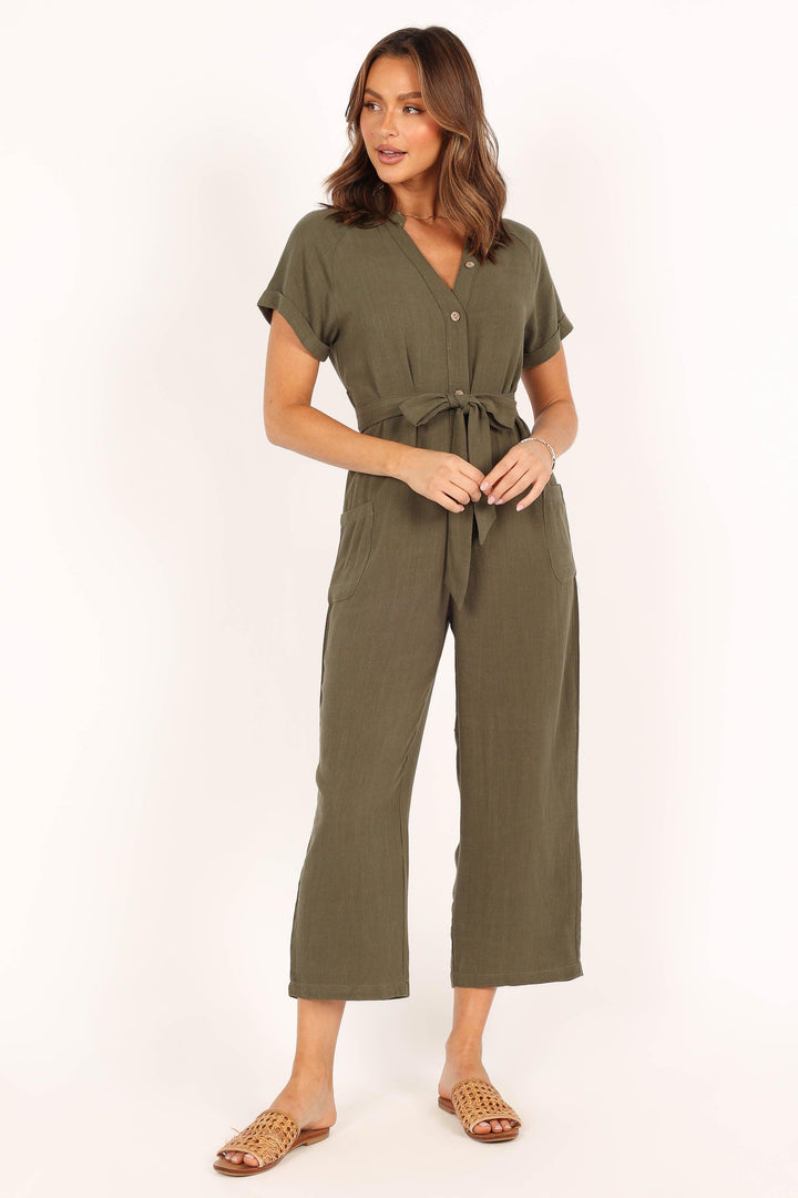 Archie Jumpsuit - Olive - ZYLIRA