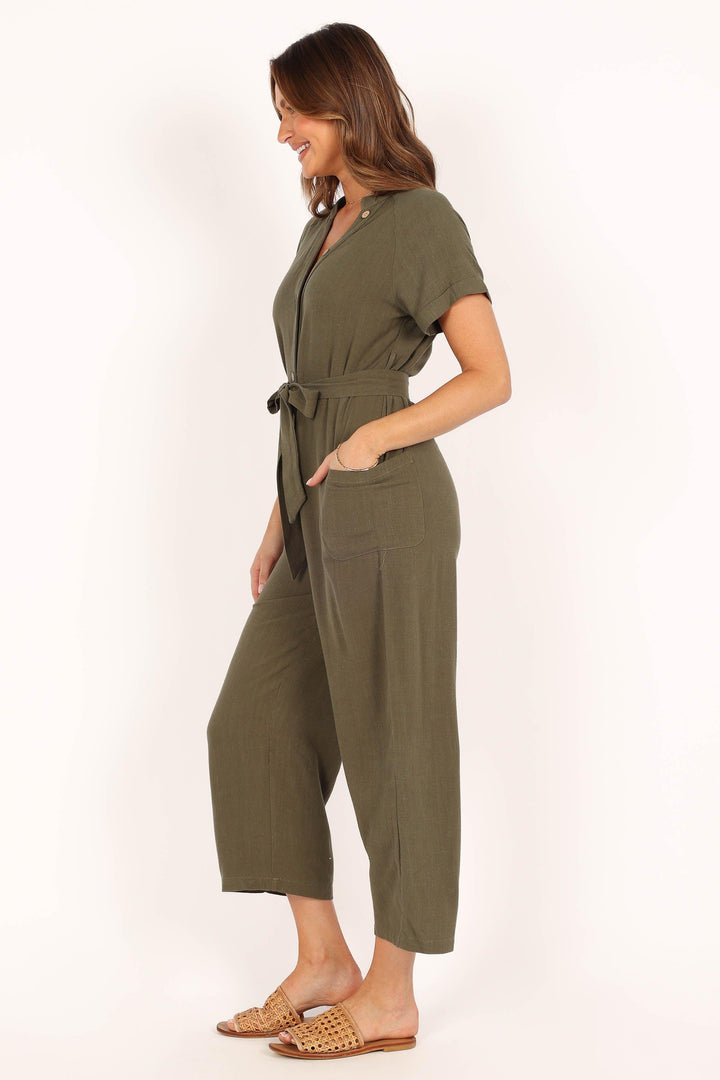 Archie Jumpsuit - Olive - ZYLIRA