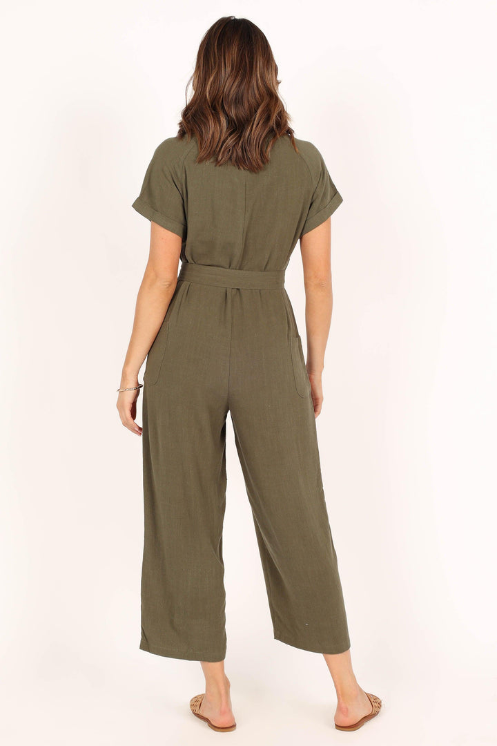 Archie Jumpsuit - Olive - ZYLIRA