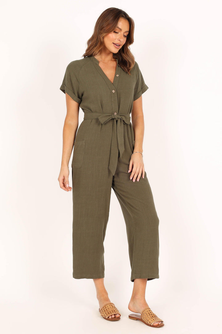 Archie Jumpsuit - Olive - ZYLIRA