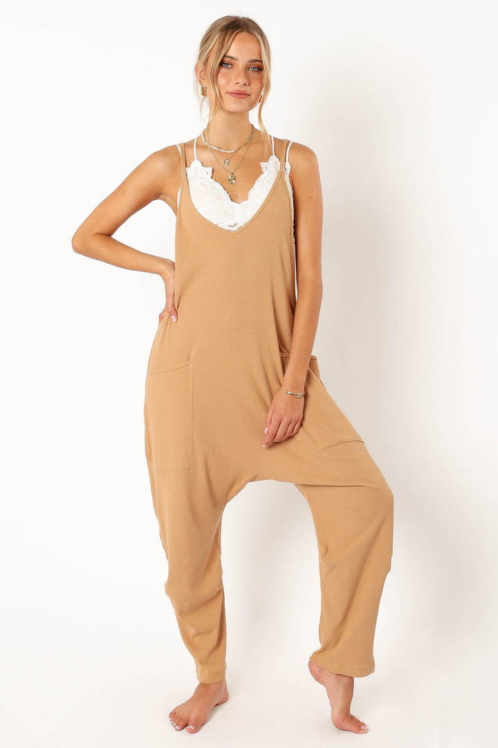 Kenny Jumpsuit - Tan - ZYLIRA