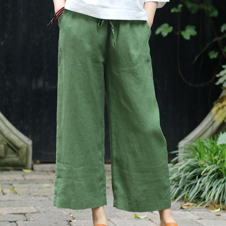 Retro Linen Loose Casual Cotton Linen Women Pants - ZYLIRA