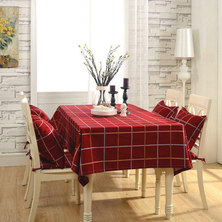 Simple Cafe Dining Table Cloth Desk Cotton Linen Rectangular Tea Table Cloth - ZYLIRA