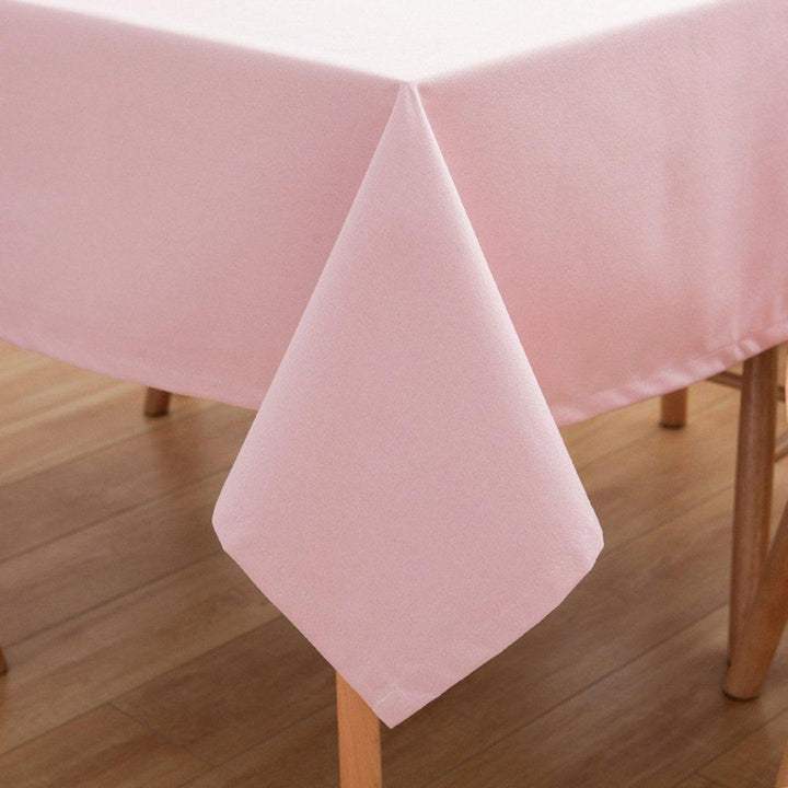 Simple Cotton Linen Dining Solid Tablecloth Rectangular Waterproof - ZYLIRA