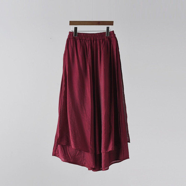 Solid Tiered Pants Culottes - ZYLIRA