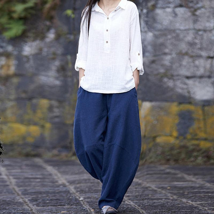 Spring And Summer Cotton Lantern Casual Pants - ZYLIRA