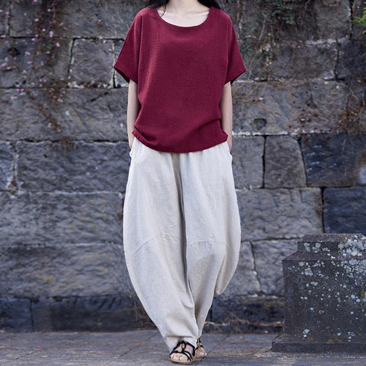 Spring And Summer Cotton Lantern Casual Pants - ZYLIRA