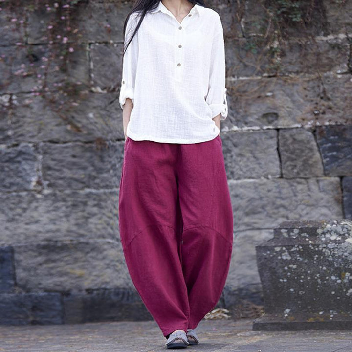 Spring And Summer Cotton Lantern Casual Pants - ZYLIRA