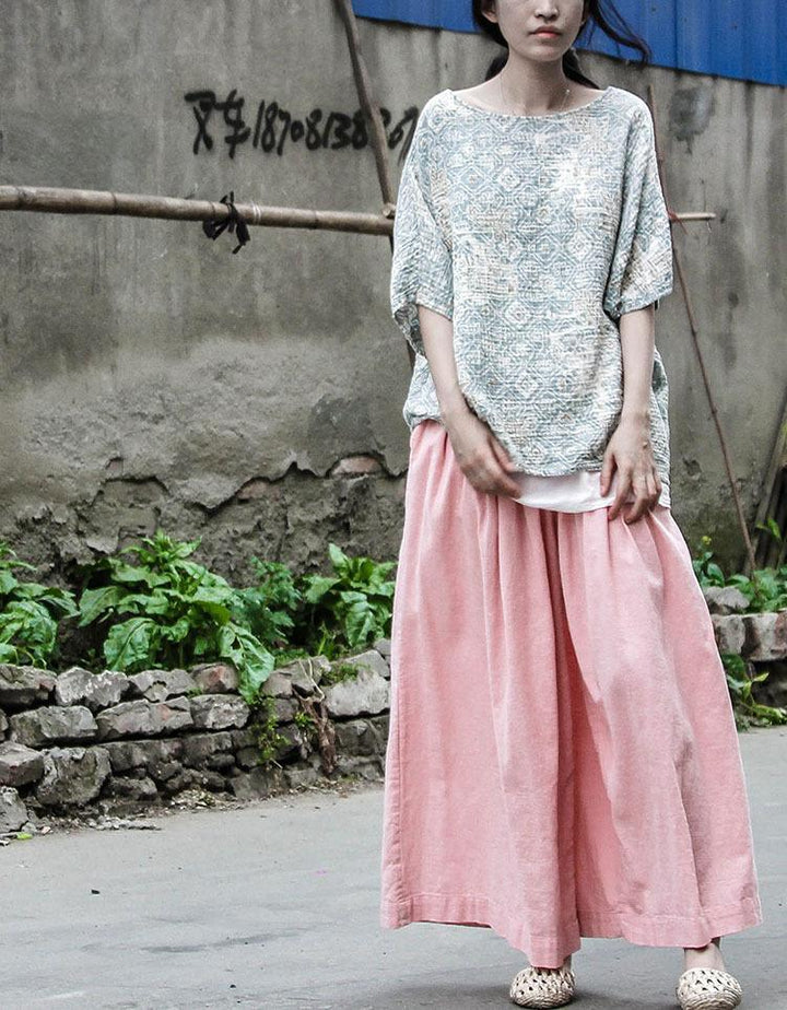 Spring Loose Retro Casual Cotton Wide Leg Pants - ZYLIRA