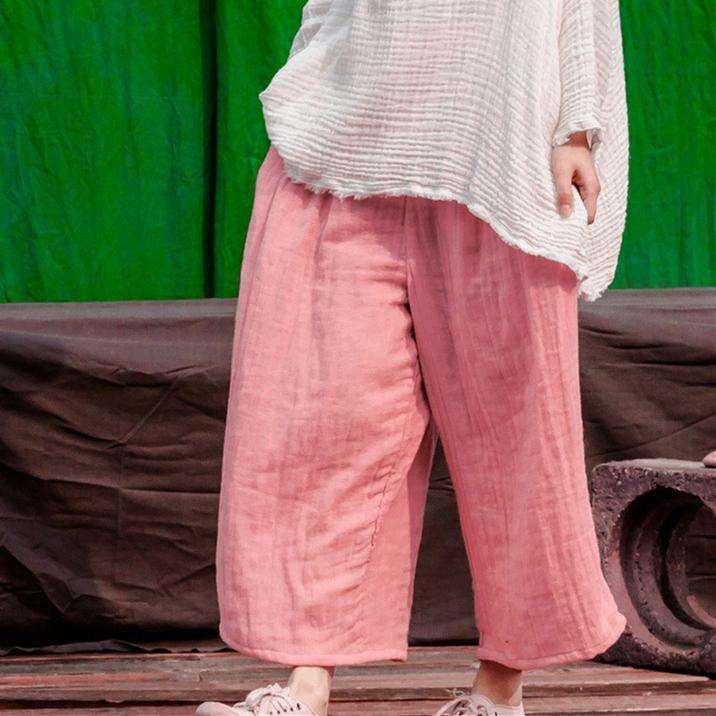 Spring Summer Loose Casual Cotton Linen Pants - ZYLIRA