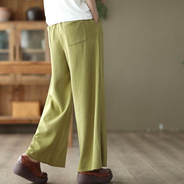 Spring Women Loose Color Matching Wide Leg Pants - ZYLIRA