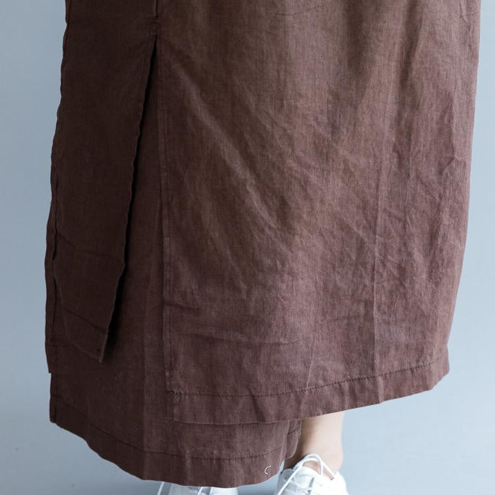 Stacked Misplaced Design Cotton Casual Wild Skirt - ZYLIRA