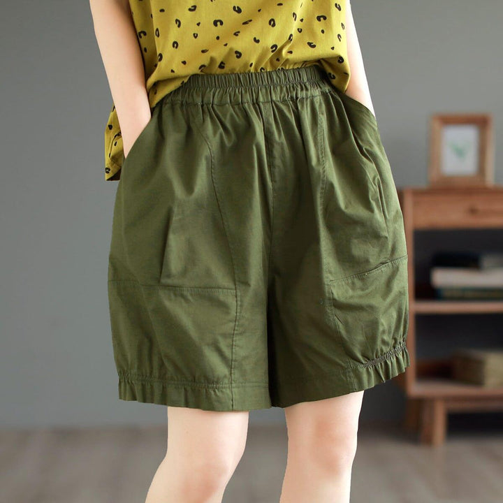 Summer Casual Loose Thin Solid Shorts - ZYLIRA