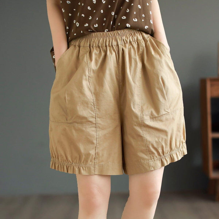 Summer Casual Loose Thin Solid Shorts - ZYLIRA