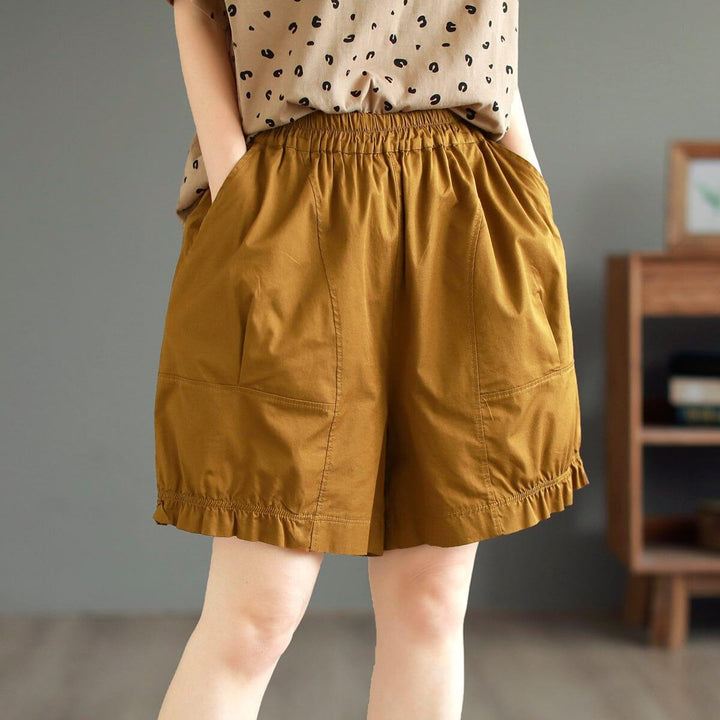 Summer Casual Loose Thin Solid Shorts - ZYLIRA