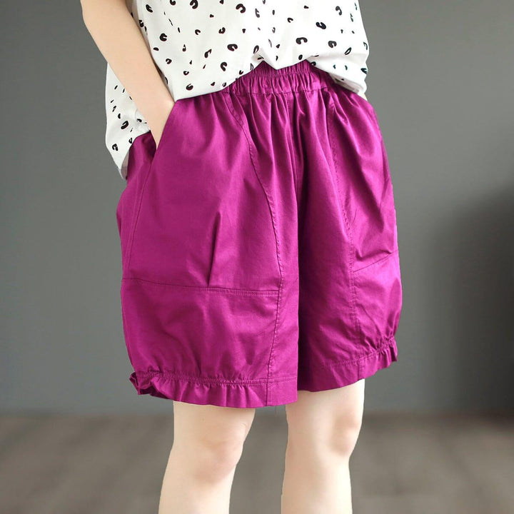 Summer Casual Loose Thin Solid Shorts - ZYLIRA