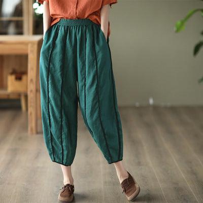 Women Summer Cotton Linen Pants - ZYLIRA