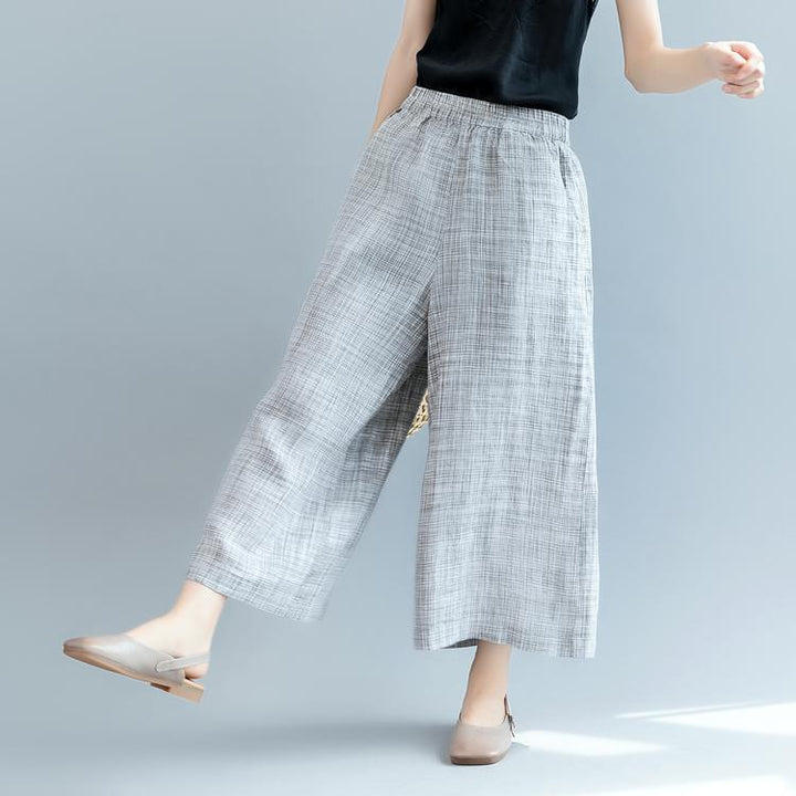 Summer Linen Wide-Leg Pants - ZYLIRA