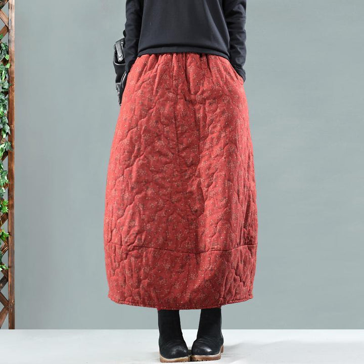 Vintage Floral Quilted Skirt - ZYLIRA