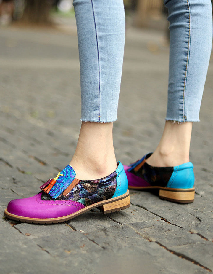 Vintage Brogue Tassel Oxford Shoes for Women Sep Shoes Collection 2022 94.00