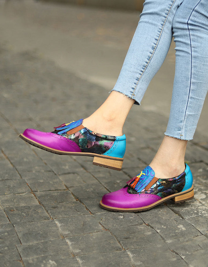 Vintage Brogue Tassel Oxford Shoes for Women Sep Shoes Collection 2022 94.00