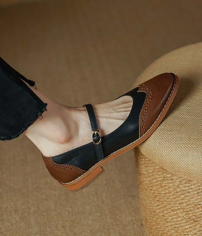 Handmade Vintage Brogue Style Oxford Shoes Spring March Shoes Collection 2023 173.00