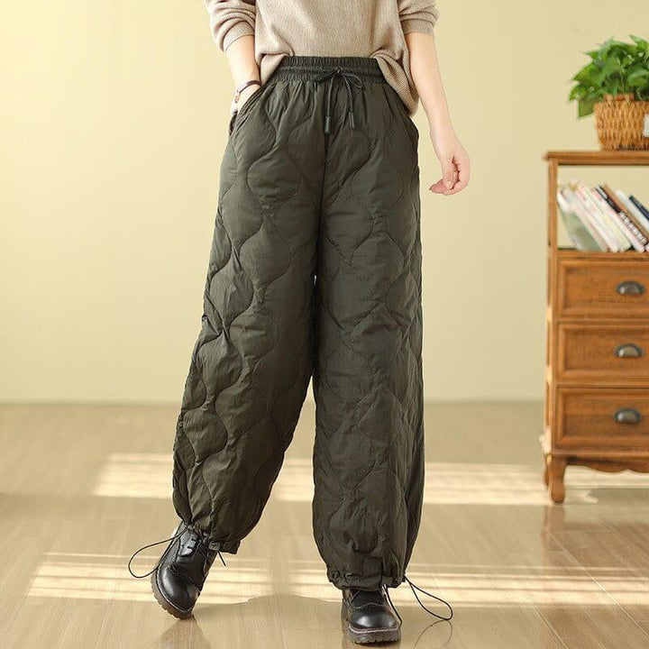 Winter Casual Loose Quilted Warm Pants - ZYLIRA