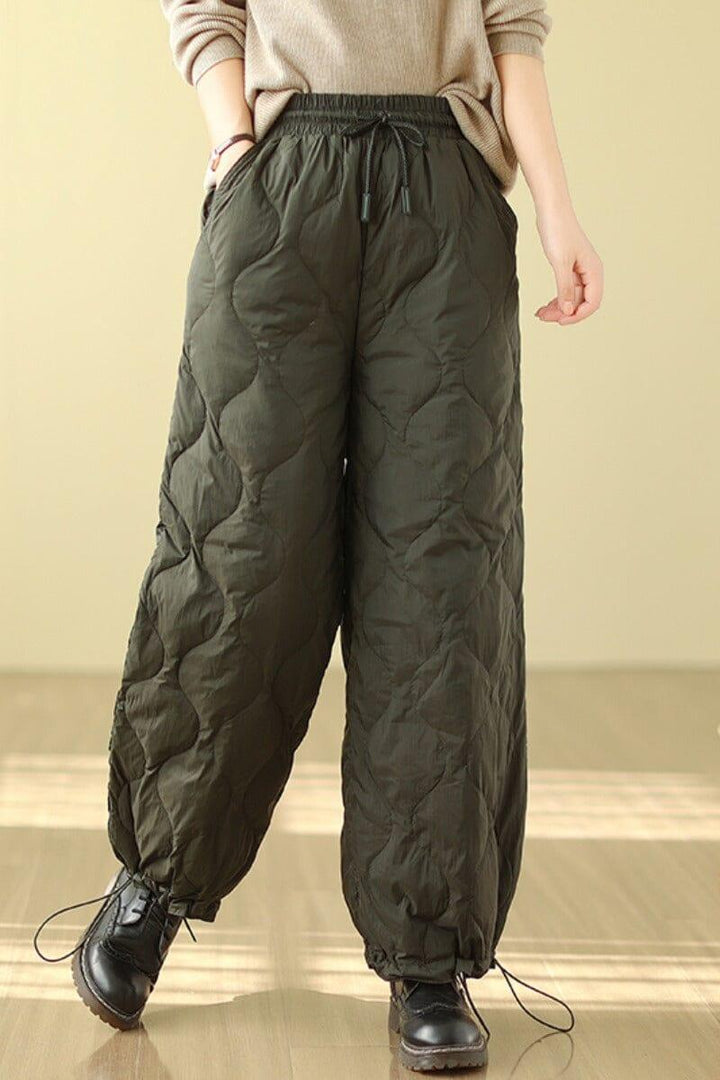 Winter Casual Loose Quilted Warm Pants - ZYLIRA