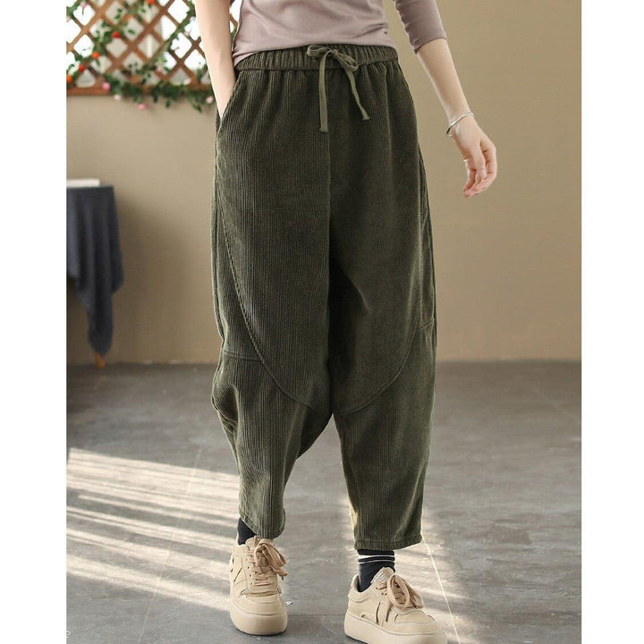 Winter Loose Casual Corduroy Furred Pants - ZYLIRA