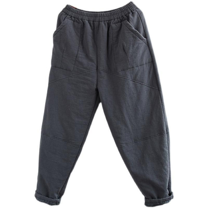 Winter Retro Thicken Cotton Linen Casual Pants - ZYLIRA