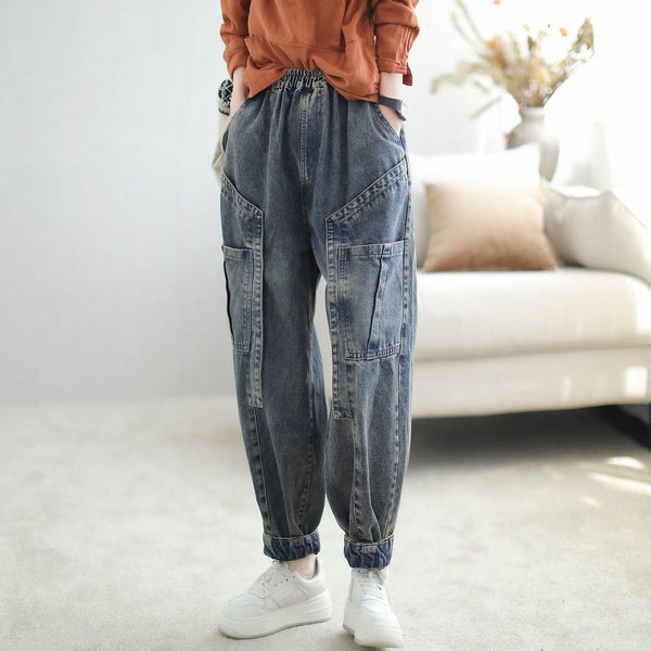 Women Autumn Casual Fashion Harem Jeans - ZYLIRA