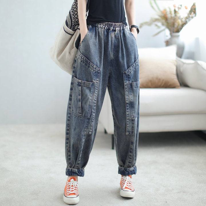 Women Autumn Casual Fashion Harem Jeans - ZYLIRA