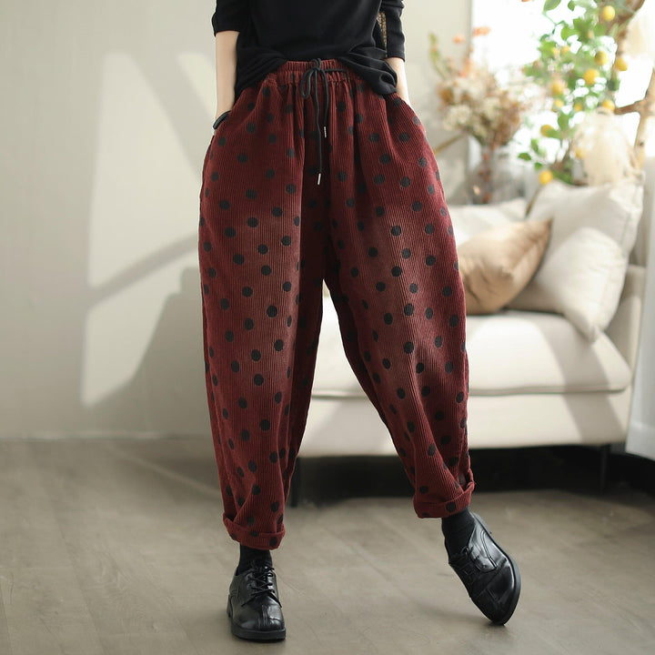 Women Autumn Corduroy Loose Casual Pants - ZYLIRA