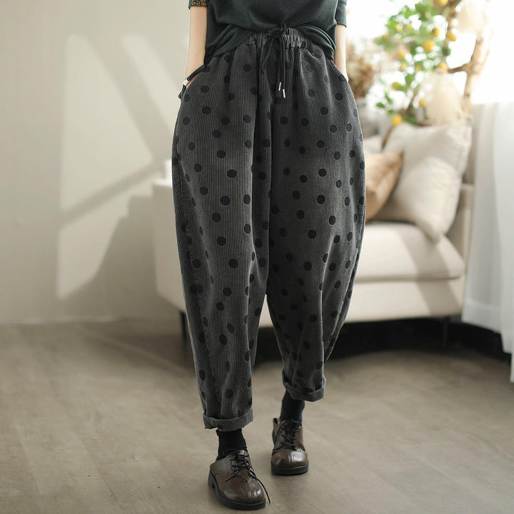 Women Autumn Corduroy Loose Casual Pants - ZYLIRA