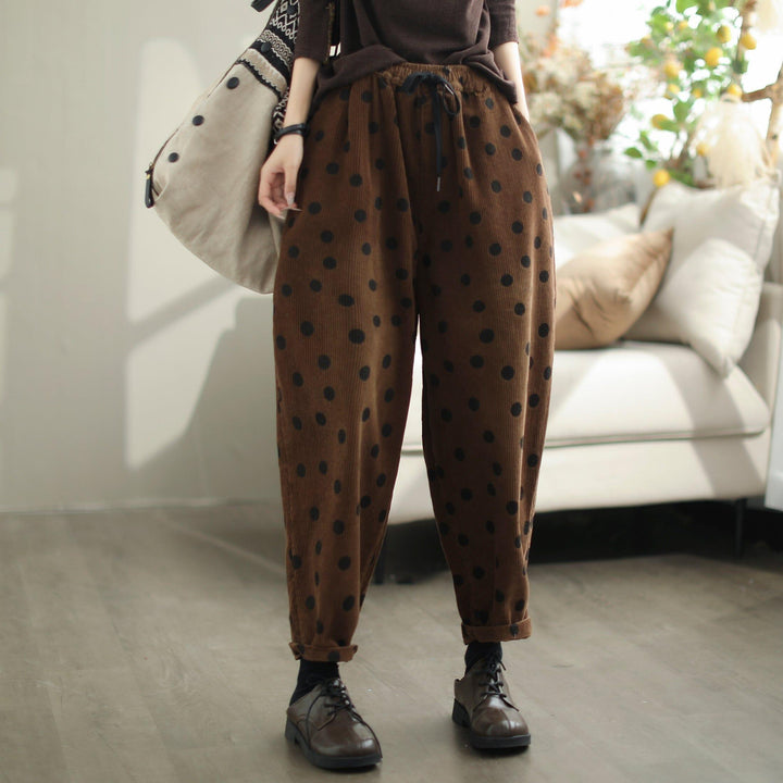 Women Autumn Corduroy Loose Casual Pants - ZYLIRA