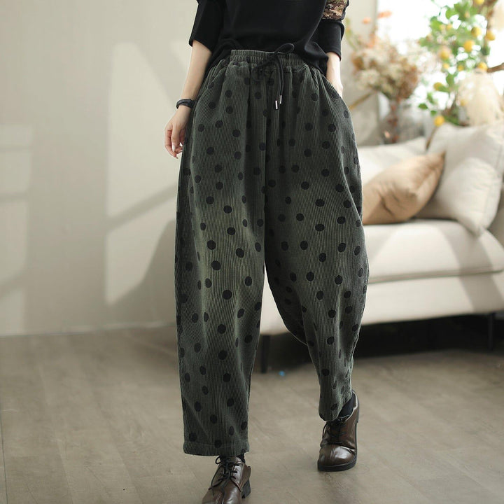 Women Autumn Corduroy Loose Casual Pants - ZYLIRA