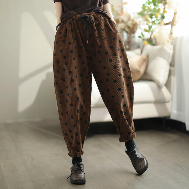 Women Autumn Corduroy Loose Casual Pants - ZYLIRA