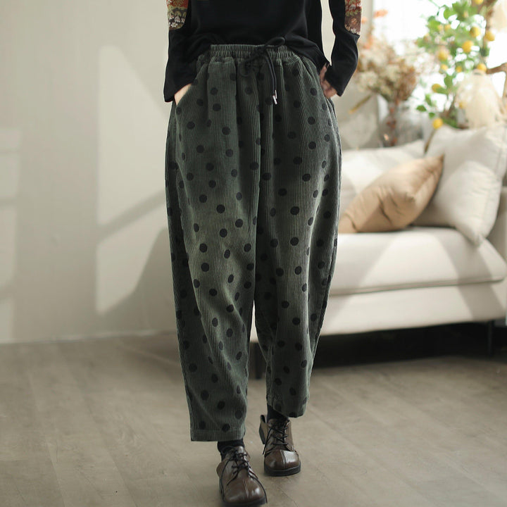 Women Autumn Corduroy Loose Casual Pants - ZYLIRA