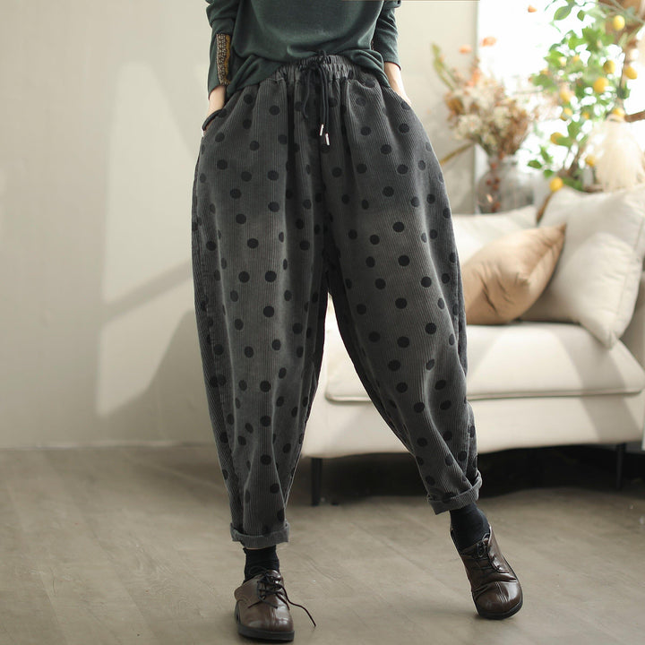 Women Autumn Corduroy Loose Casual Pants - ZYLIRA