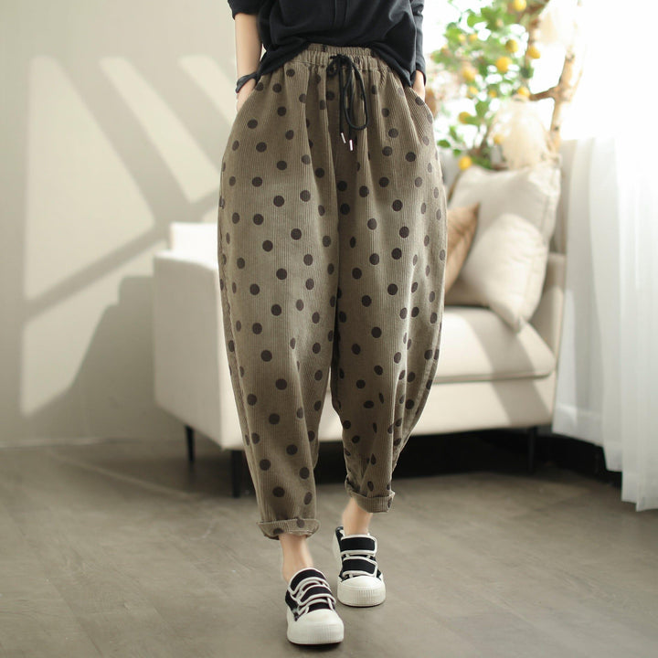 Women Autumn Corduroy Loose Casual Pants - ZYLIRA