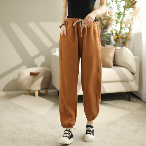 Women Autumn Loose Minimalist Casual Harem Pants - ZYLIRA