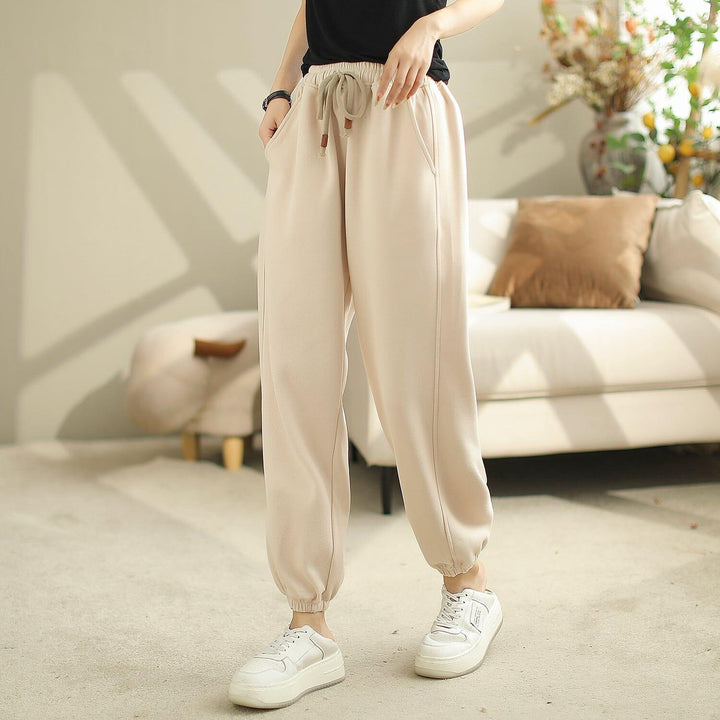 Women Autumn Loose Minimalist Casual Harem Pants - ZYLIRA