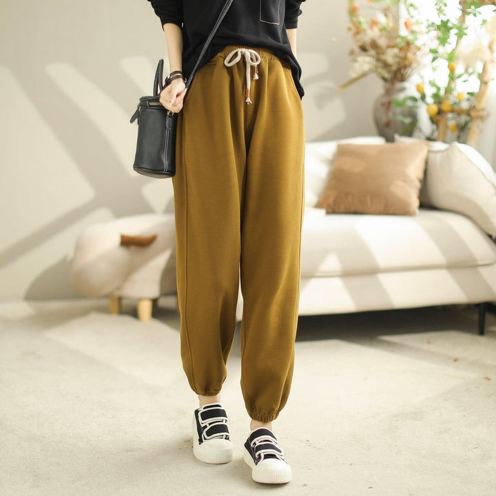 Women Autumn Loose Minimalist Casual Harem Pants - ZYLIRA