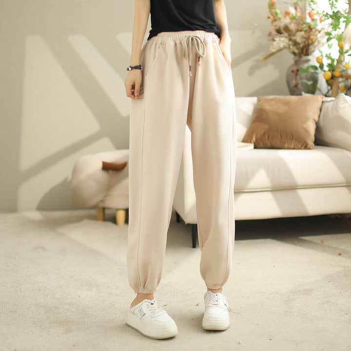 Women Autumn Loose Minimalist Casual Harem Pants - ZYLIRA