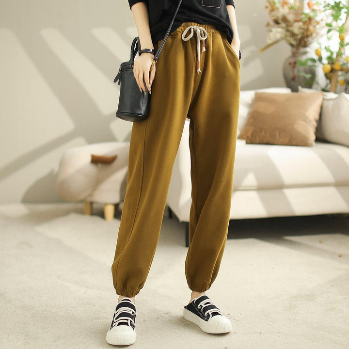 Women Autumn Loose Minimalist Casual Harem Pants - ZYLIRA