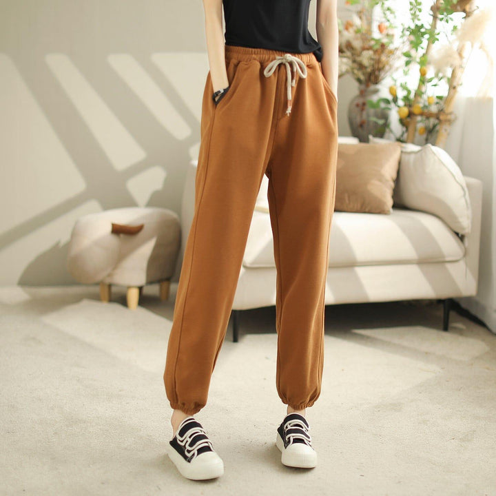 Women Autumn Loose Minimalist Casual Harem Pants - ZYLIRA