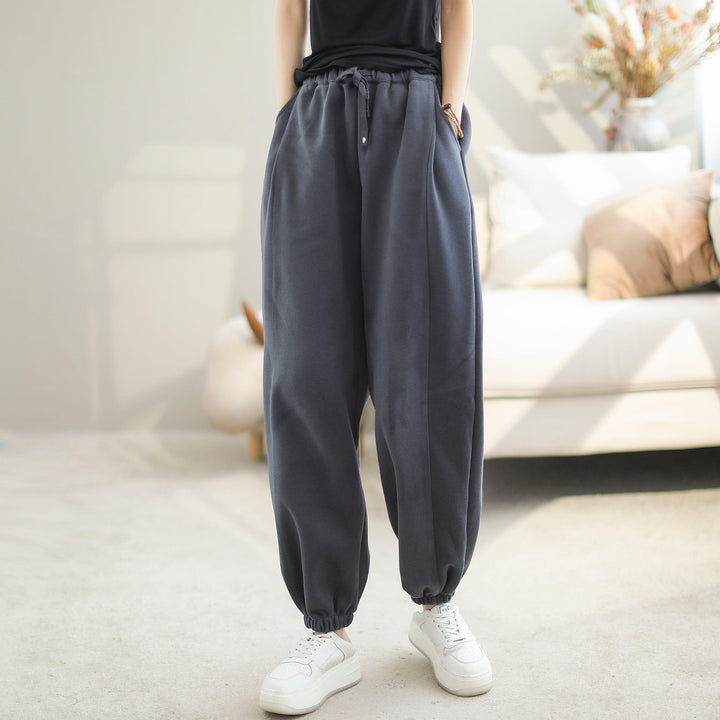 Women Autumn Minimalist Cotton Casual Pants - ZYLIRA