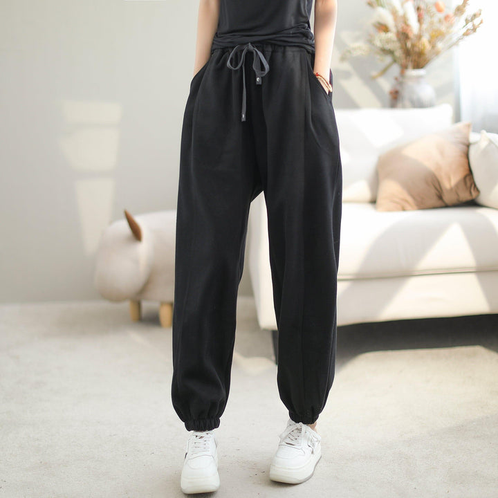 Women Autumn Minimalist Cotton Casual Pants - ZYLIRA