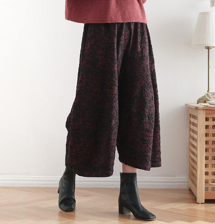 Women Autumn Retro Loose Seven-Eighths Pants - ZYLIRA